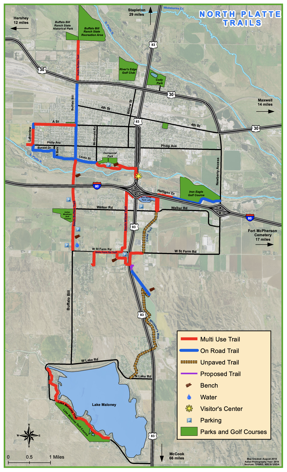Network of North Platte Trails